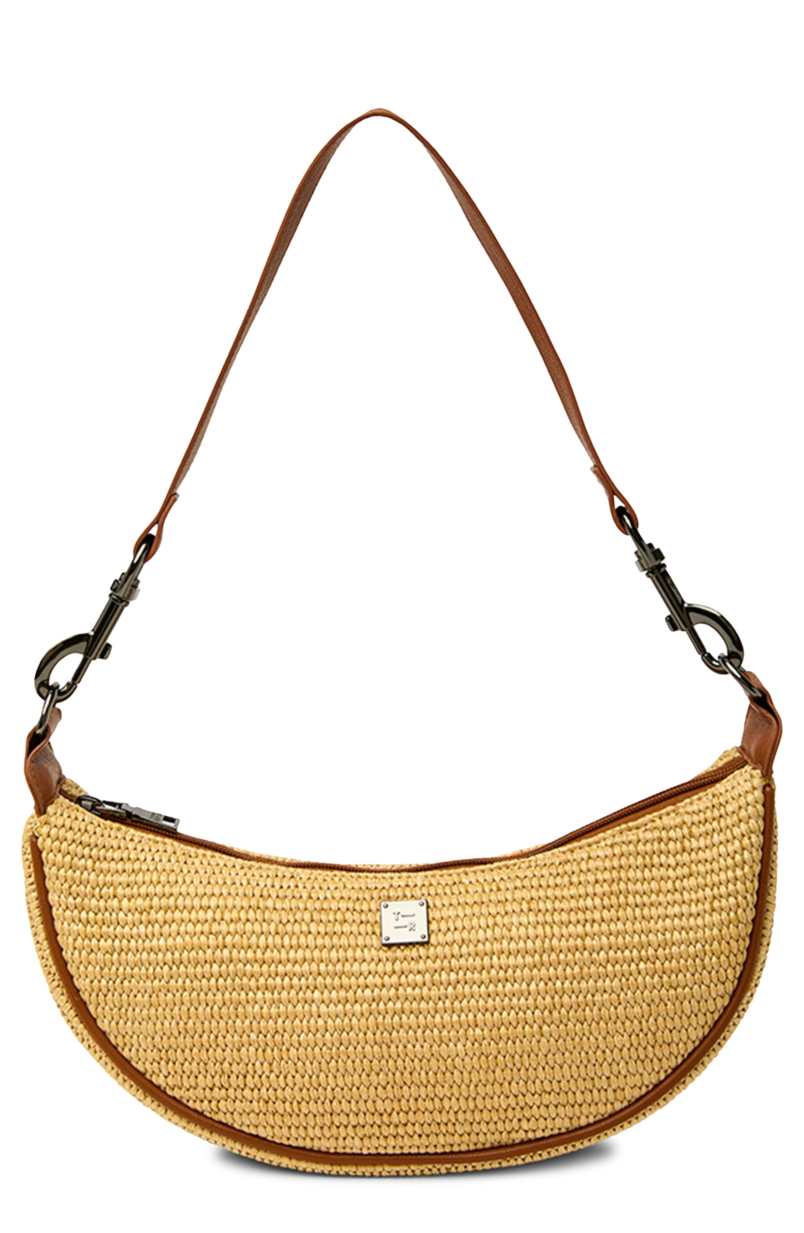 THINK ROYLN Moonlighting Raffia Shoulder Bag, Main, color, 