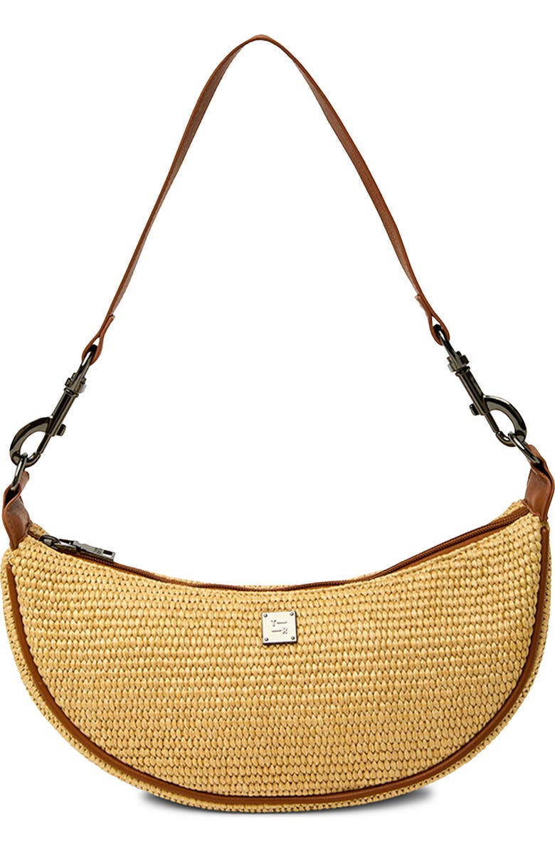THINK ROYLN Moonlighting Raffia Shoulder Bag, Main, color,