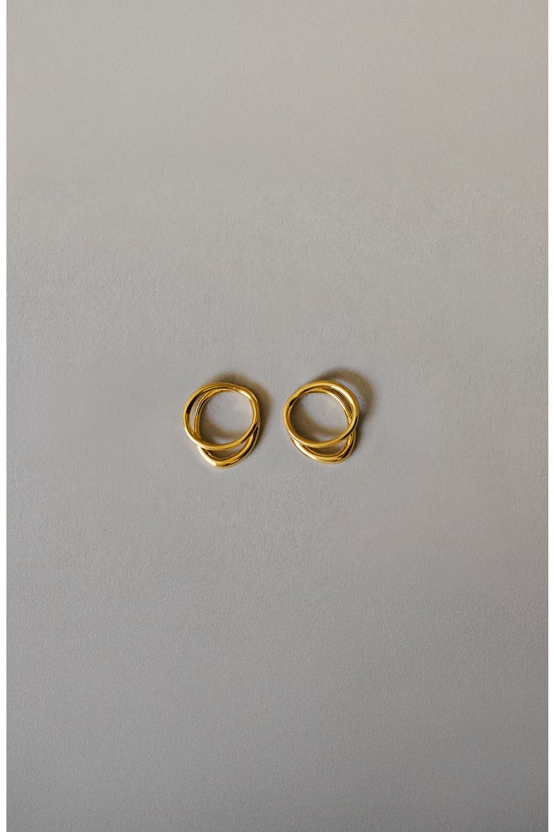 Bellu Studs, Alternate, color, Gold