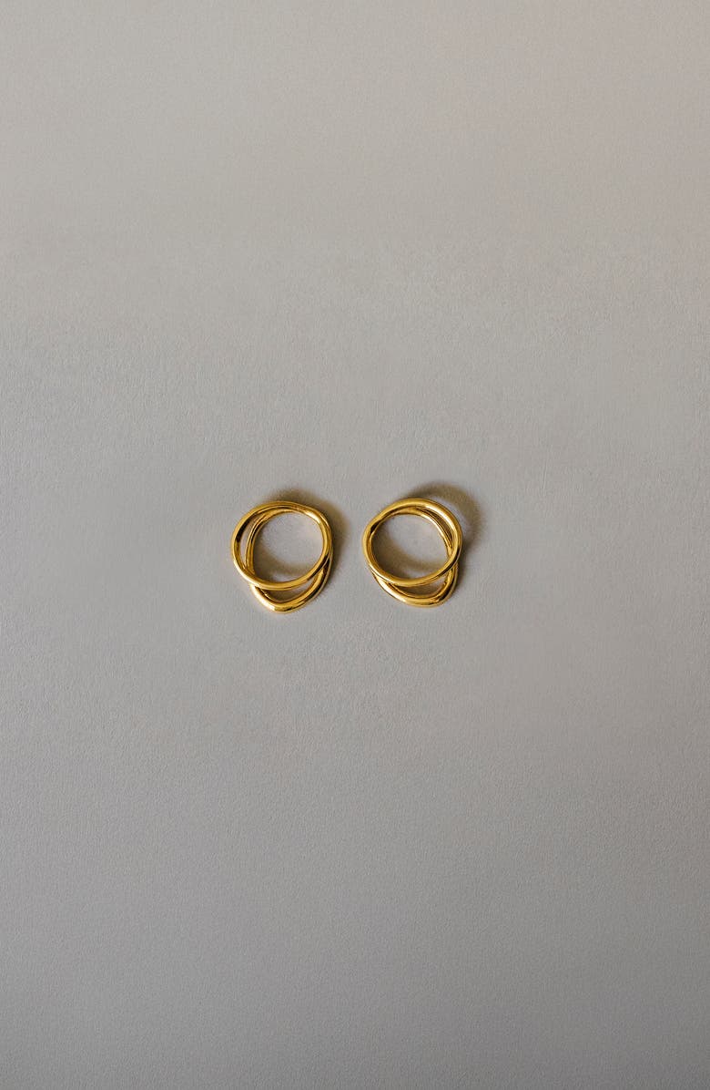 ENAMEL Copenhagen Bellu Studs, Alternate, color, Gold