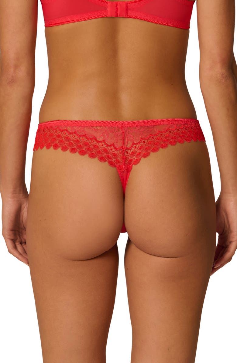 Simone Perele Radieuse Tanga, Alternate, color, Flamingo