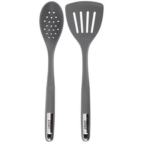 Ridgecrest 2 Piece Silicone Kitchen Tool Slotted Spoon and Turner Set
