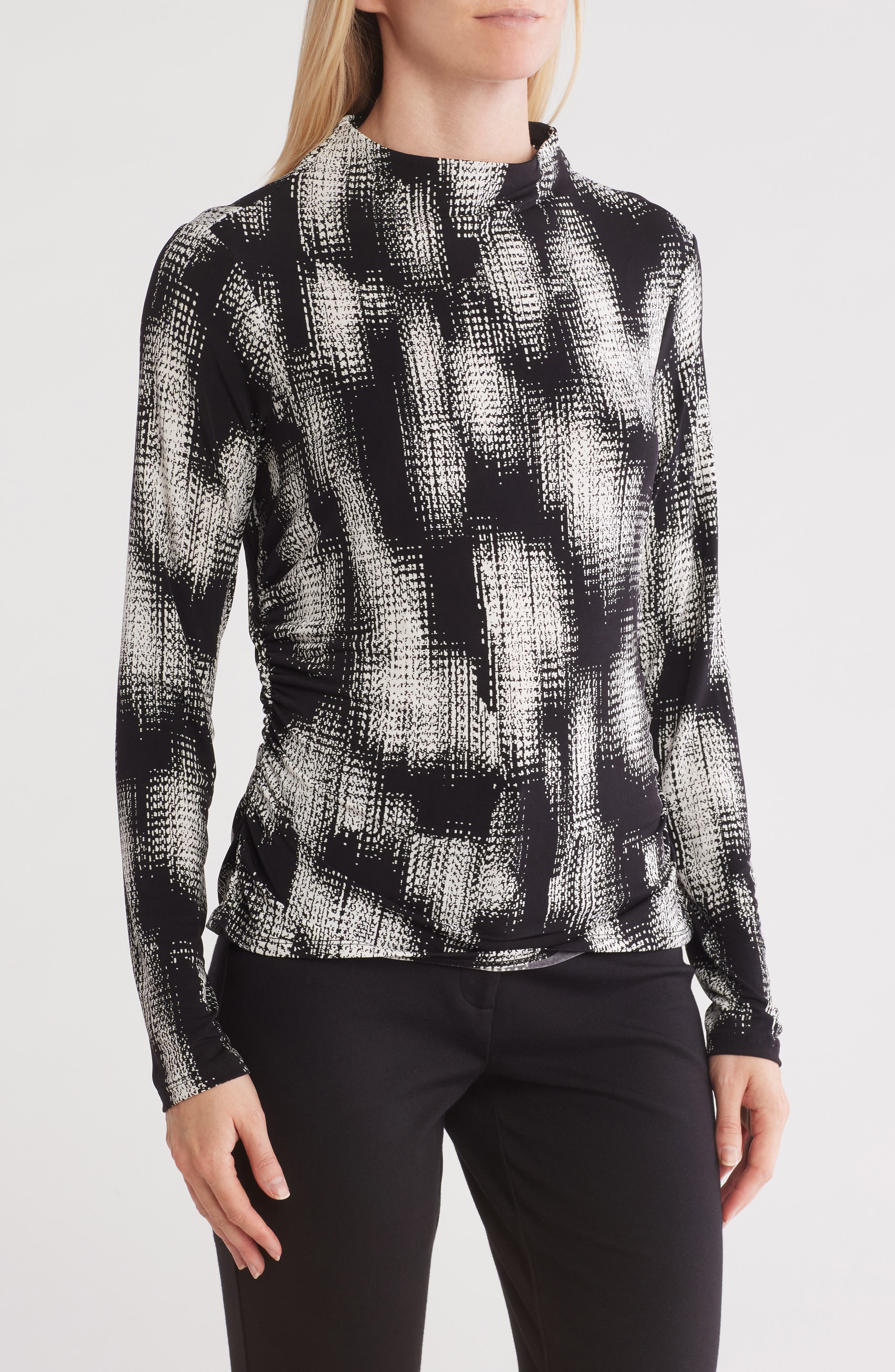 Long Sleeve Mock Neck Top