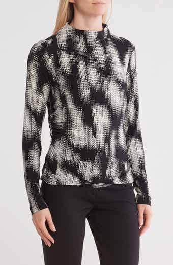 Long Sleeve Mock Neck Top