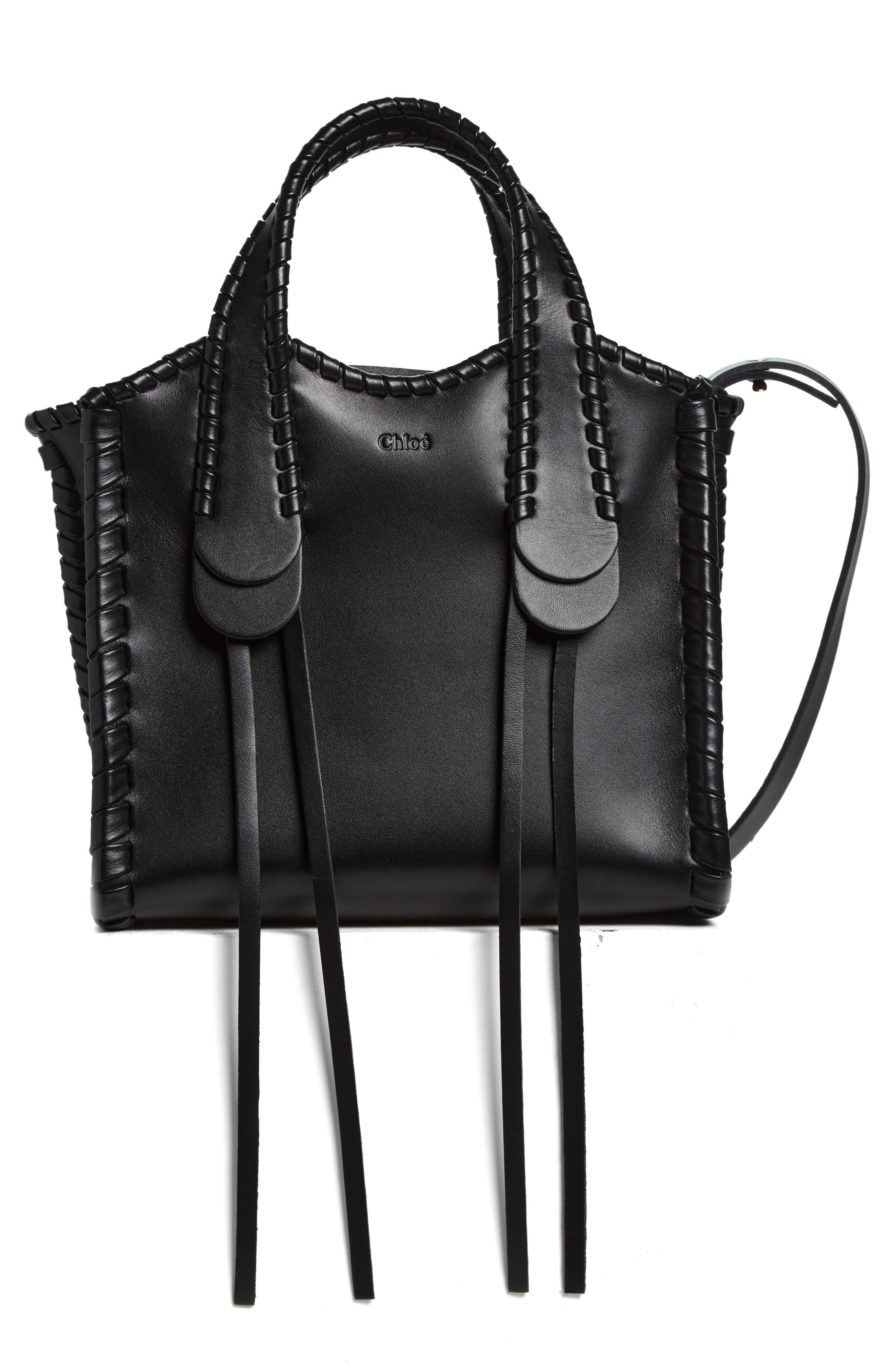 Chloé Small Mony Leather Tote, Main, color, 