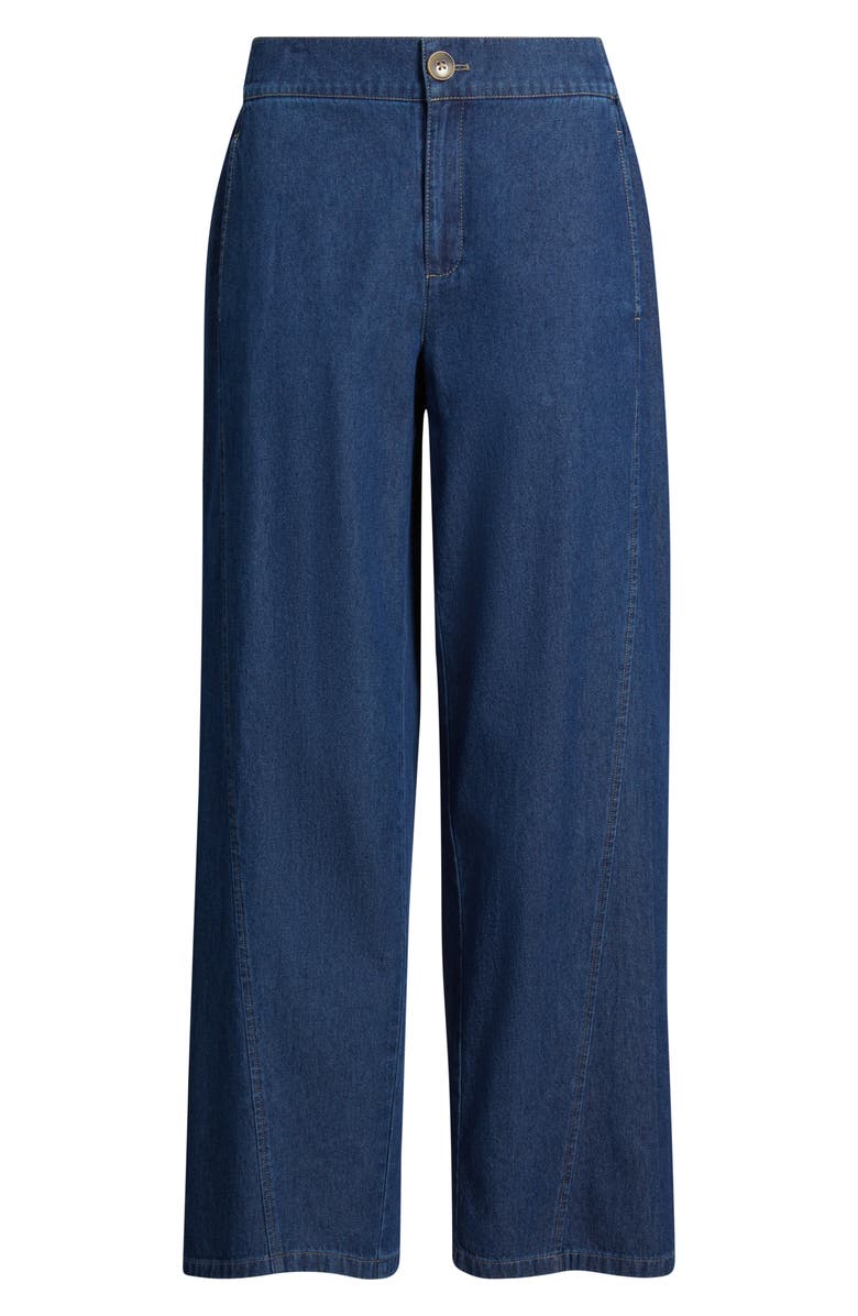 Anne Klein Curved Seam Ankle Jeans, Alternate, color, 