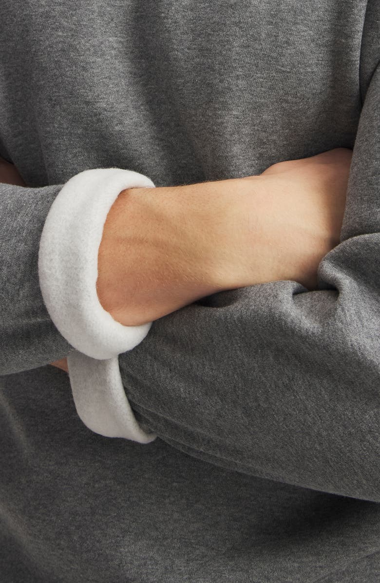 Under Armour Icon Fleece Crewneck Sweatshirt, Alternate, color, Pitch Gray Medium