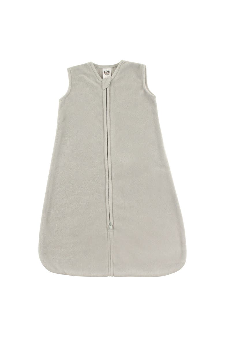 Plush Sleeping Bag, Sack & Blanket, Main, color, Solid Light Gray Fleece