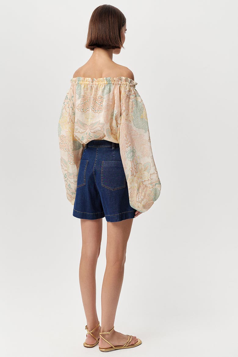 Jeremiah Zip Front Pocketed Denim Shorts, Alternate, color, Indigo