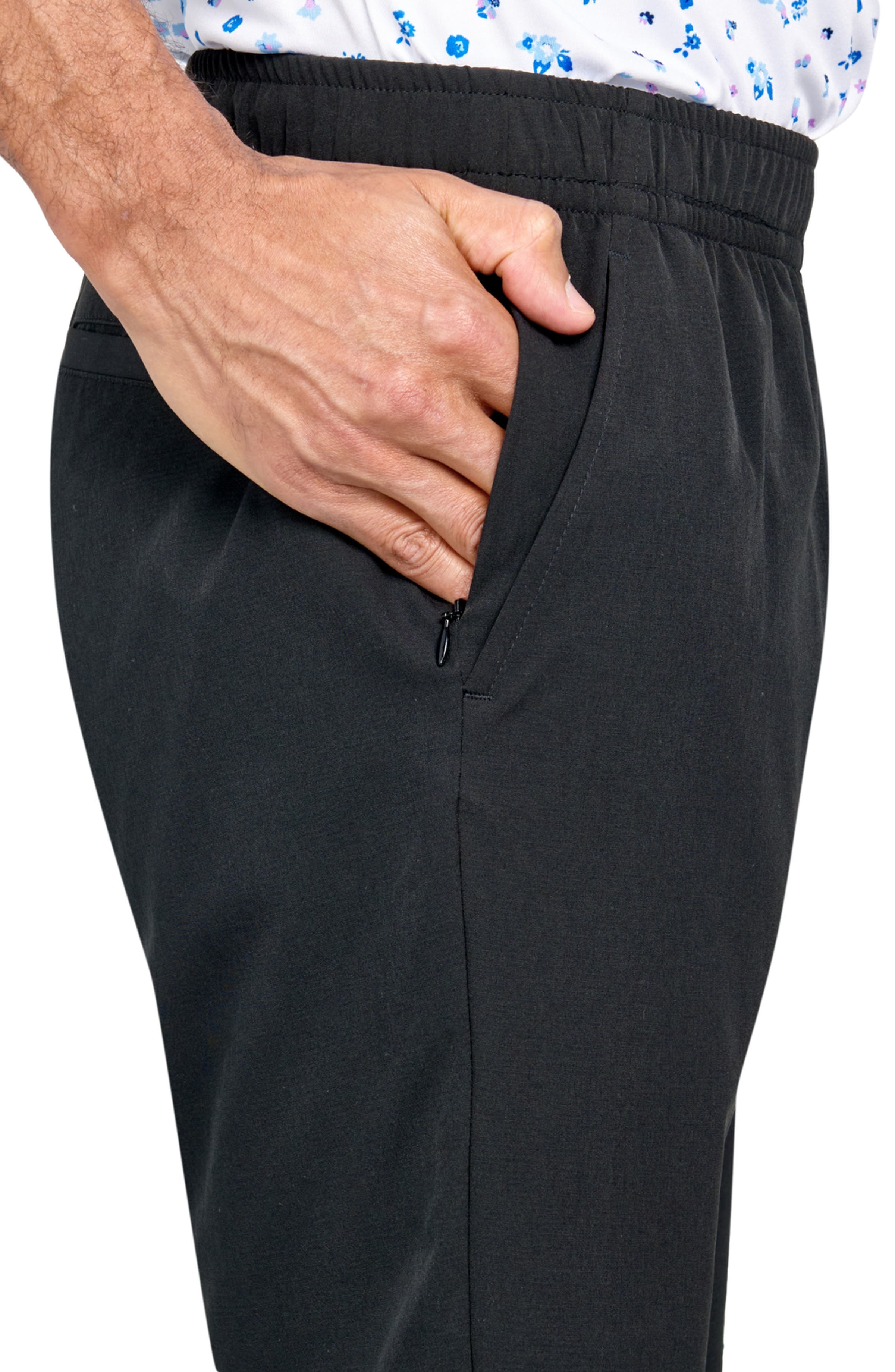 Regular Fit Solid Recycled Performance Drawstring Golf Shorts - image 2