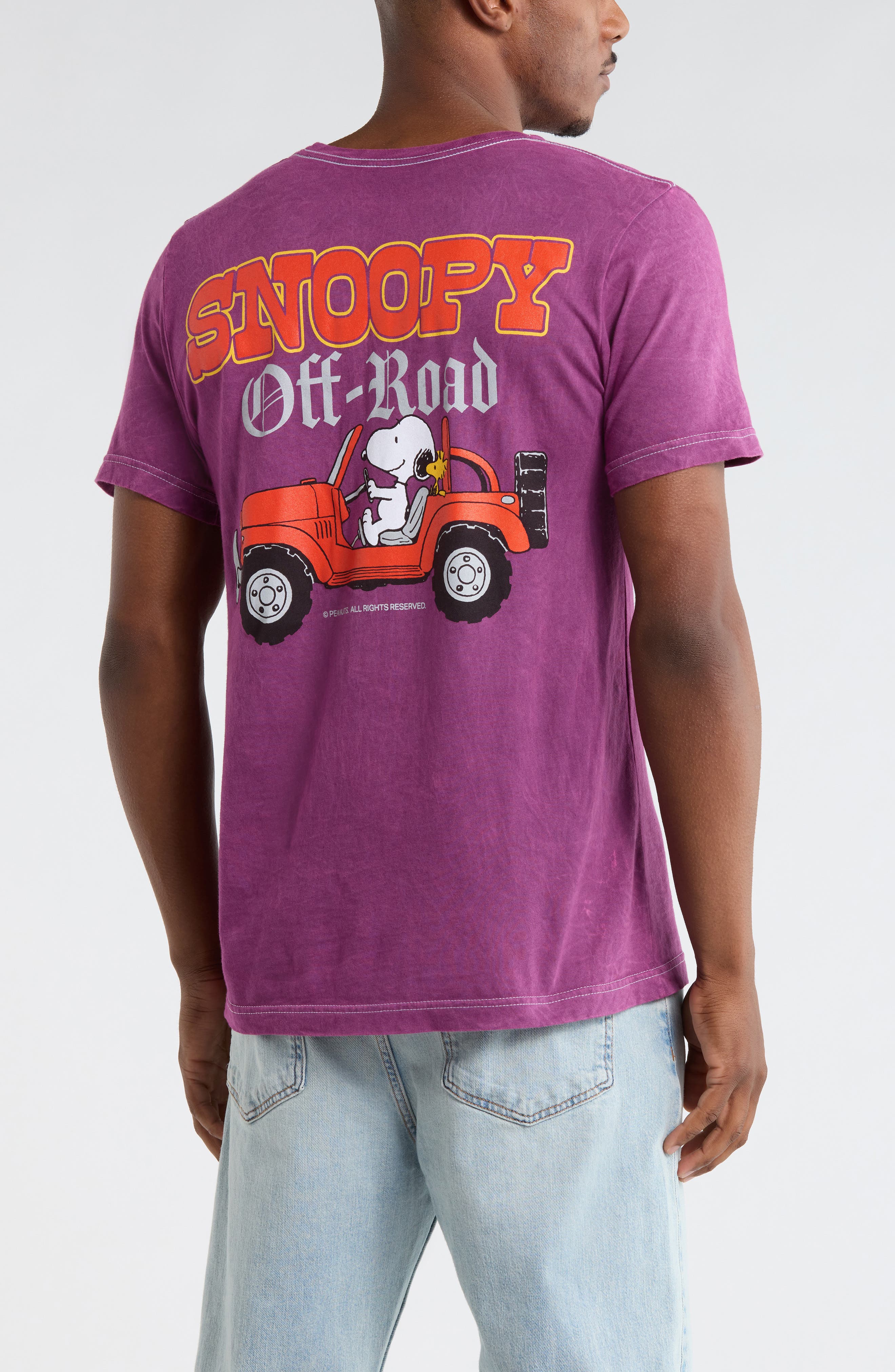 Peanuts Snoopy Off Road Cotton Graphic T-Shirt - image 2