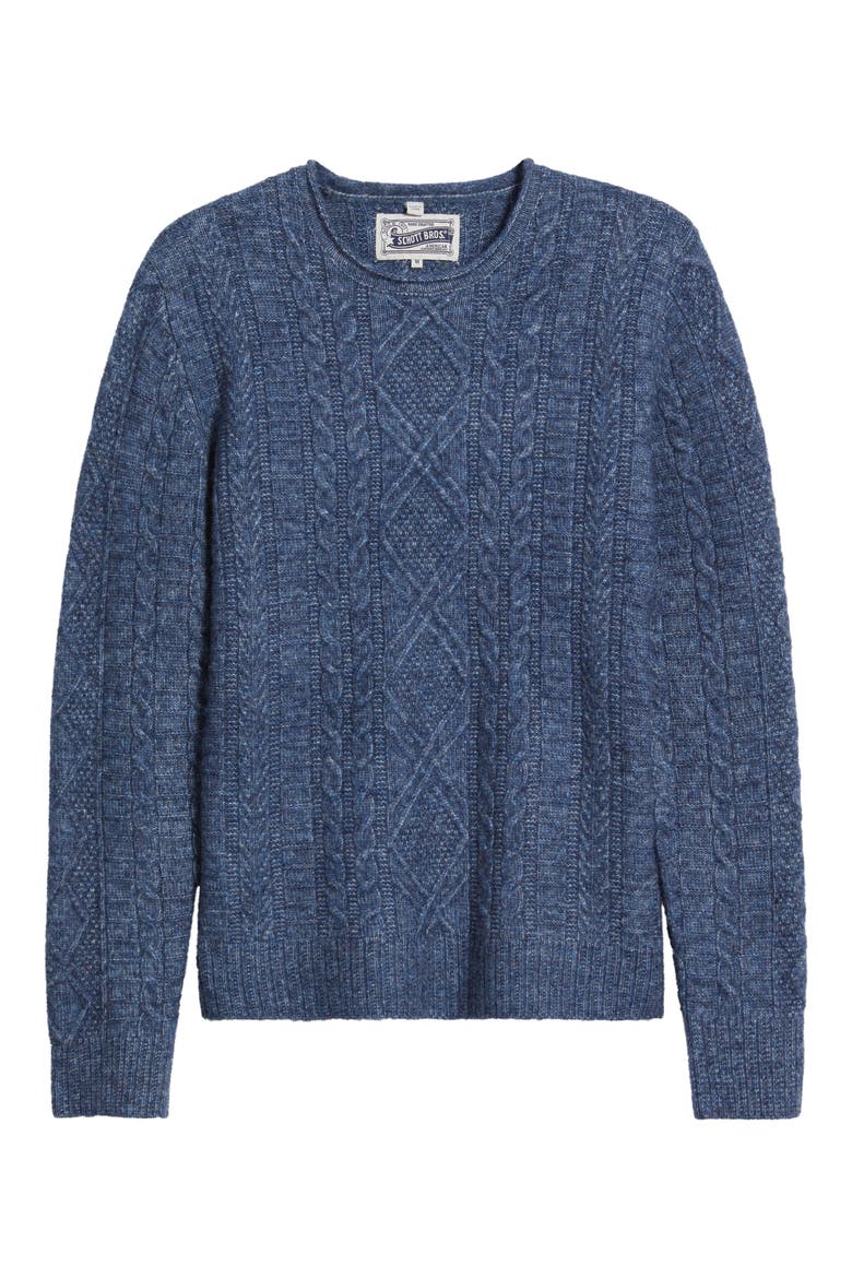 Tri-Blend Fisherman Sweater, Alternate, color, NAVY