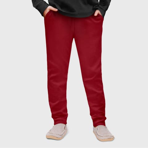 Unisex Soft 100% Cotton Warm and Cozy Fleece Pocket Jogger