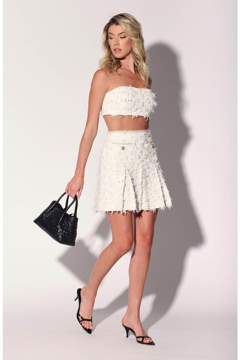 Ramona High Waist Miniskirt, Alternate, color, HERON TWEED