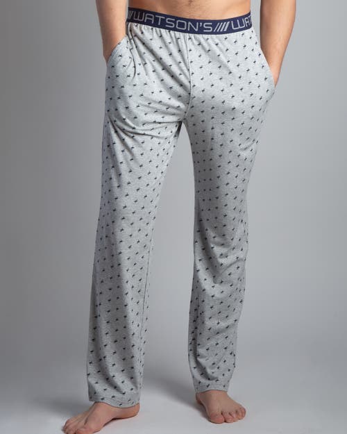 Watson's Men's Element Cotton/Modal Lounge Pant in Flamingo Print  product