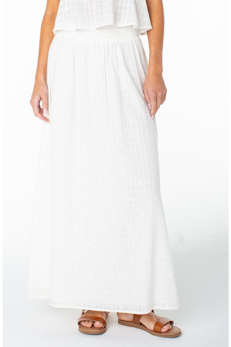 Sophie Cotton Maxi Skirt, Main, color, COCONUT MILK