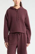 Zella Ottoman Cotton Blend Ribbed Hoodie