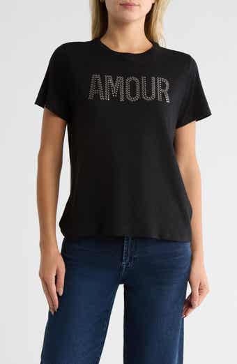 Cinq à Sept Amour Grommet Cotton T-Shirt