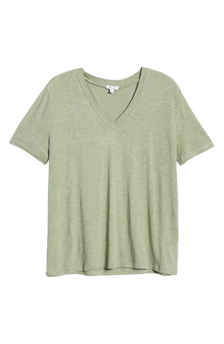 Splendid V-Neck Slub Jersey Tee, Alternate, color, 