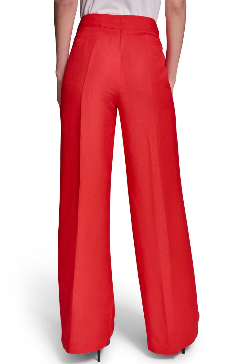 Linen Blend Sailor Pants, Alternate, color, APPLE RED