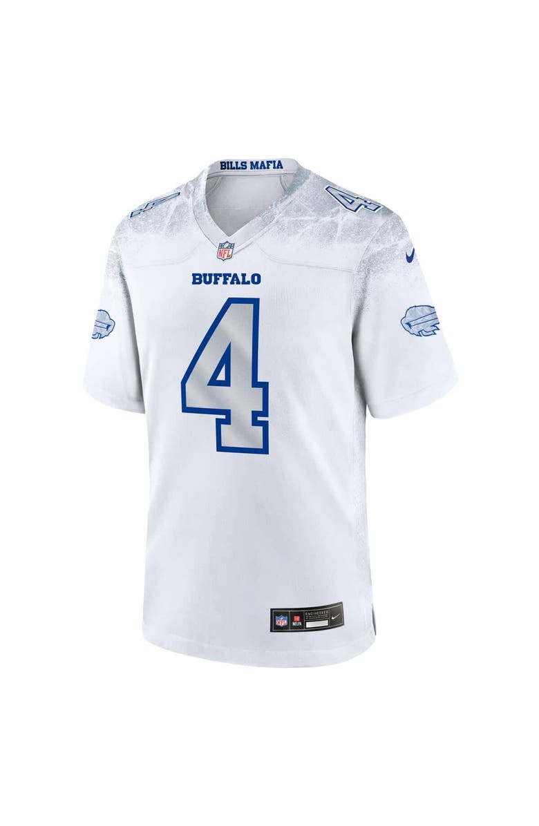 Nike Men's Nike James Cook III White Buffalo Bills 2025 Rivalries Collection Game Jersey, Alternate, color,