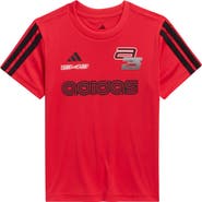 adidas Kids' 3-Stripe Graphic Jersey Top