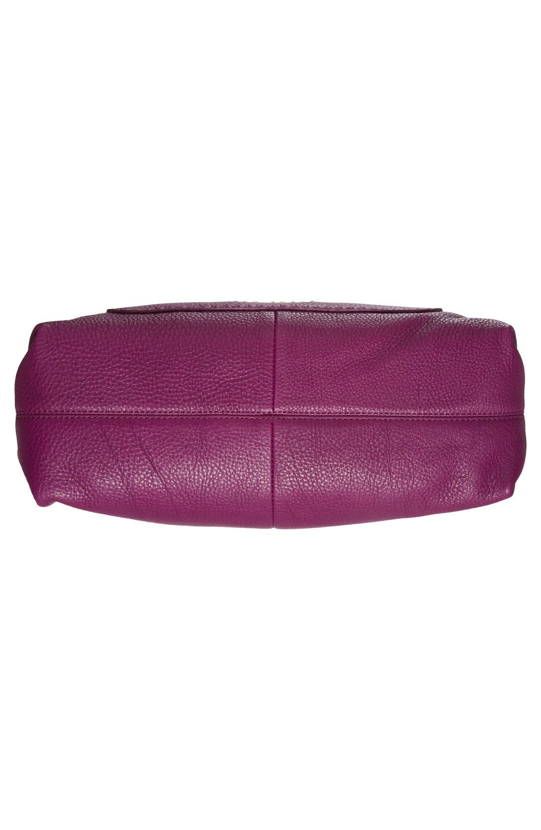 'Gaitory' Leather Tote, Alternate, color, GRAPE