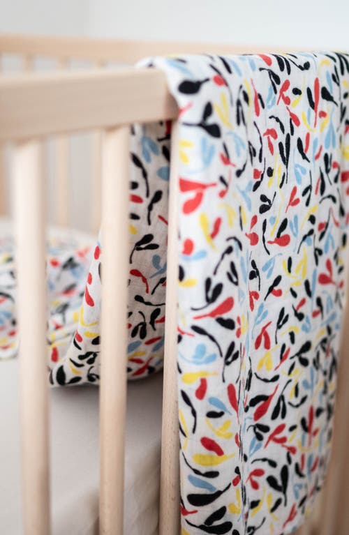Etta Loves Xl Sycamore Sensory Organic Cotton Muslin Blanket In Sycamore Print