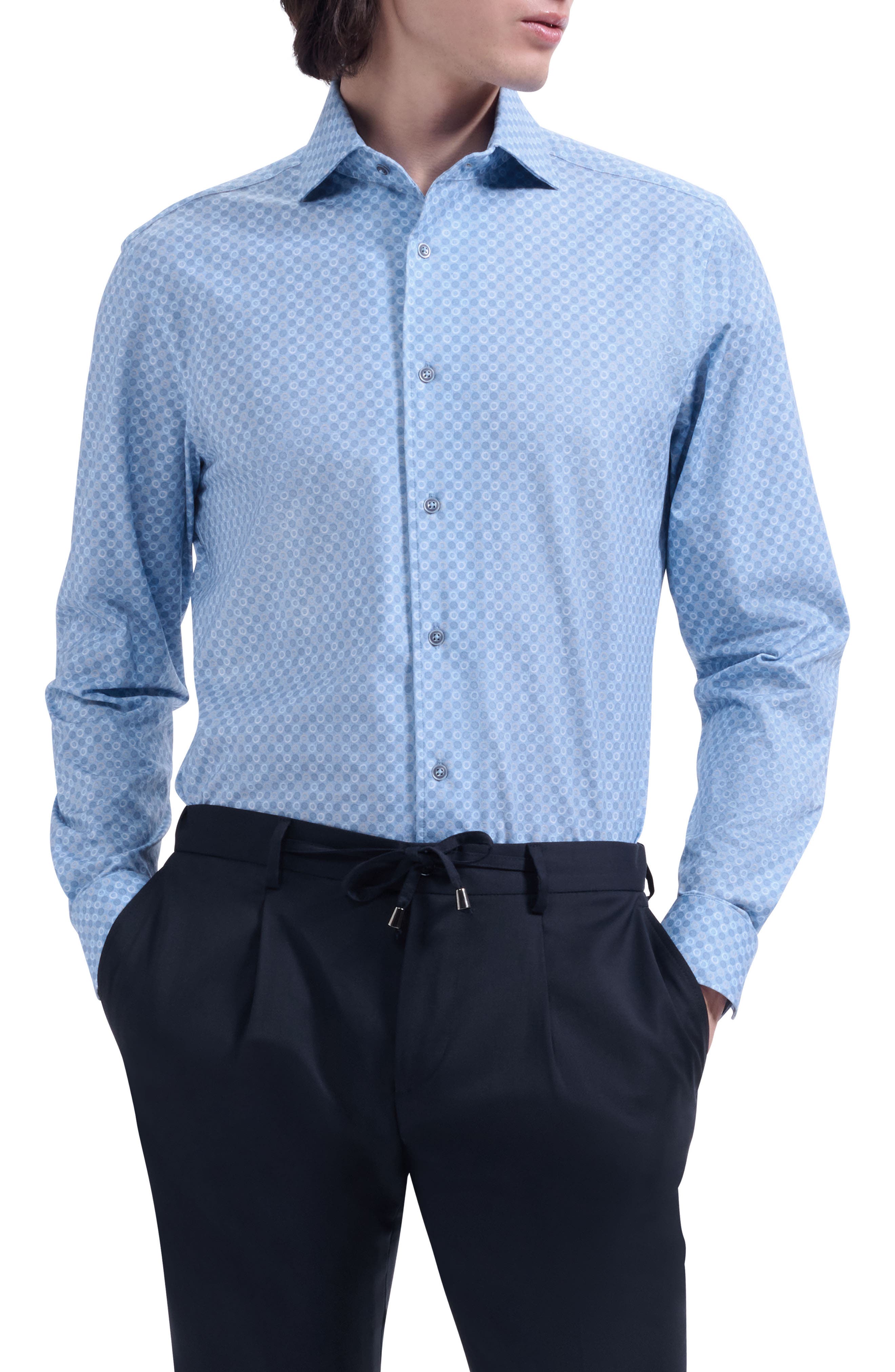 Devon OoohCotton Circle Print Button-Up Shirt