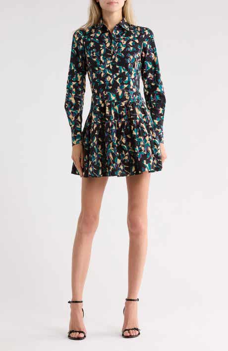 Nanette Long Sleeved Cotton Minidress