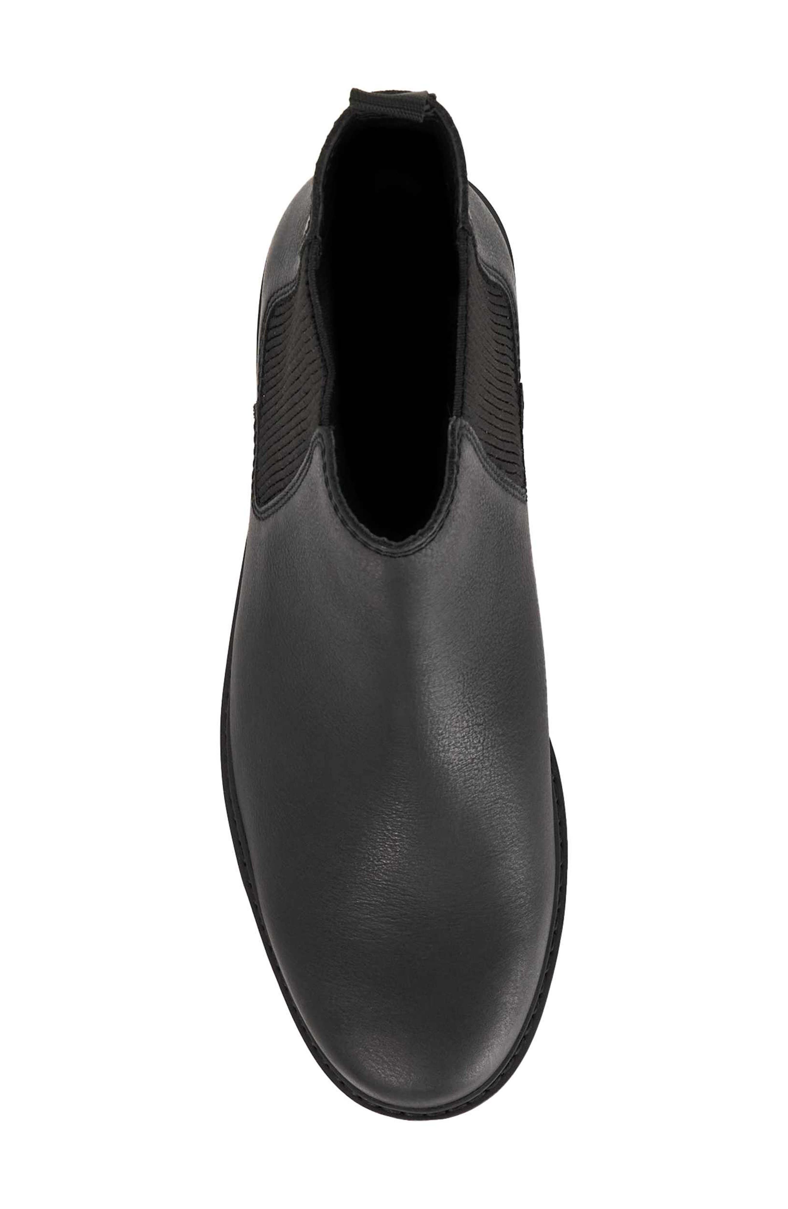 Carden Leather Chelsea Boot, Alternate, color, BLACK