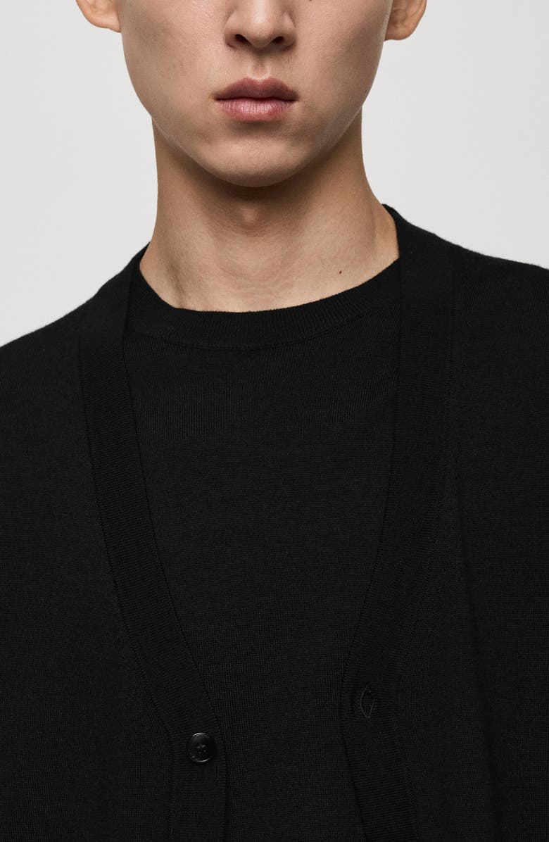 MANGO Merino Wool Polo Sweater, Alternate, color, 