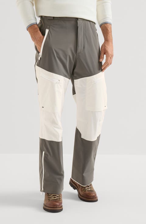 Mountain Performance Salopettes In Bonded Taffeta With Logo