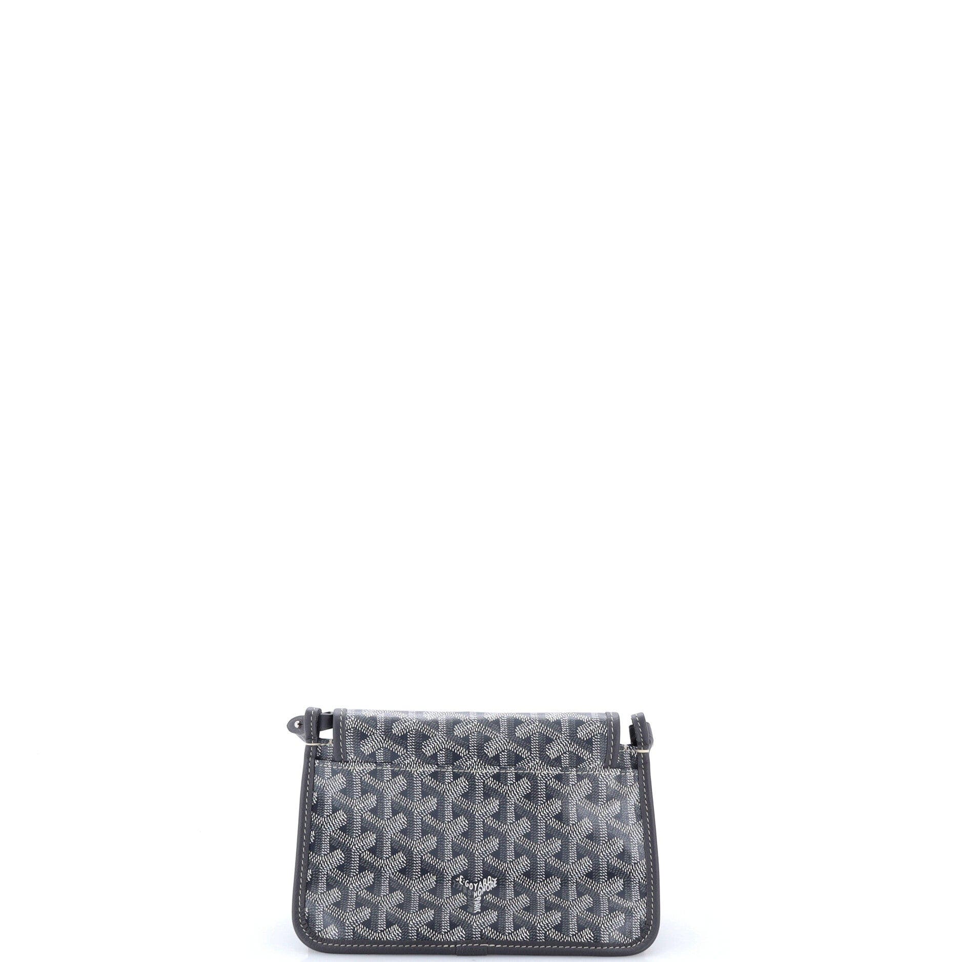 Plumet Clutch Wallet Printed Coated Canvas, Alternate, color, Grey
