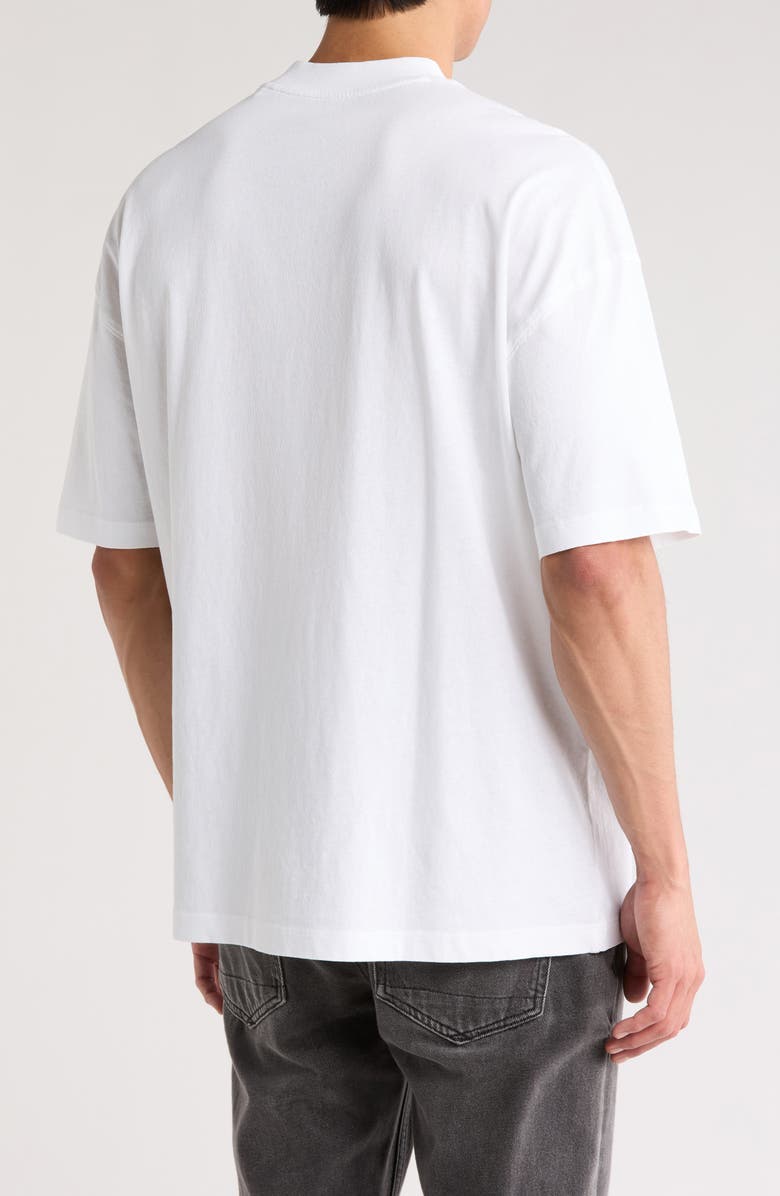 AllSaints Burman Logo Cotton T-Shirt, Alternate, color, Optic White