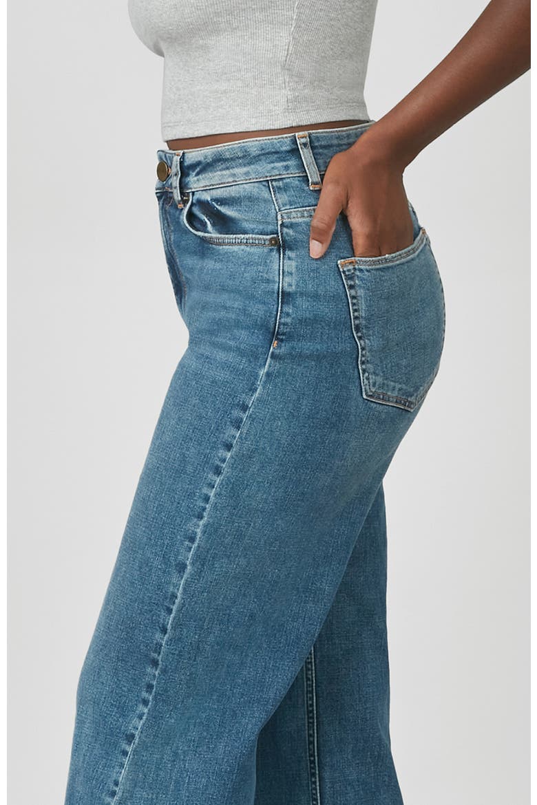 Milan Ultra High Rise Wide Leg Jeans, Alternate, color, Dim Sky