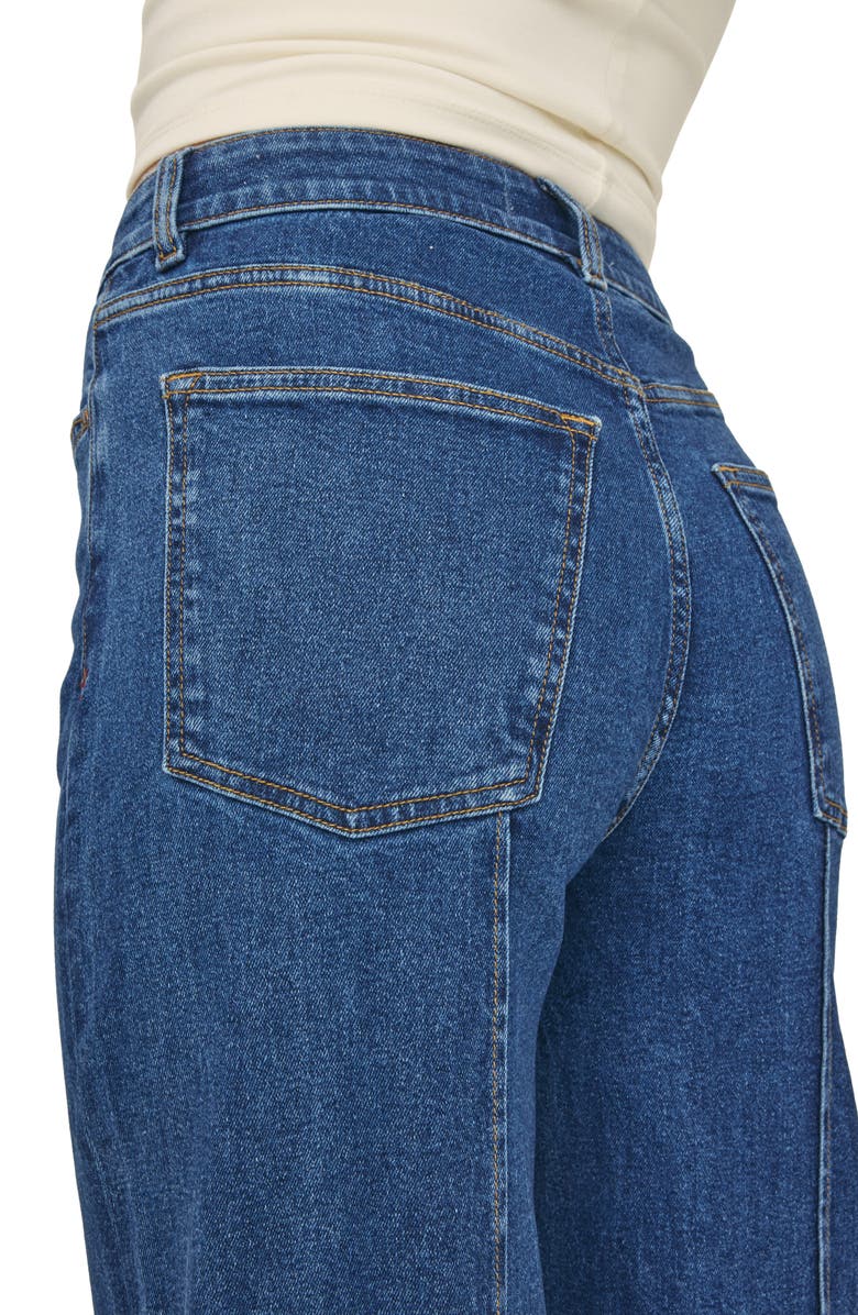 WARP+WEFT Cuffed Seam Wide Leg Jeans, Alternate, color,