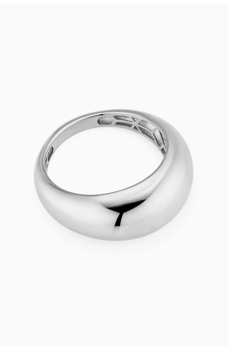 Oradina Sterling Silver Bold High Polish Dome Band, Alternate, color, Sterling Silver