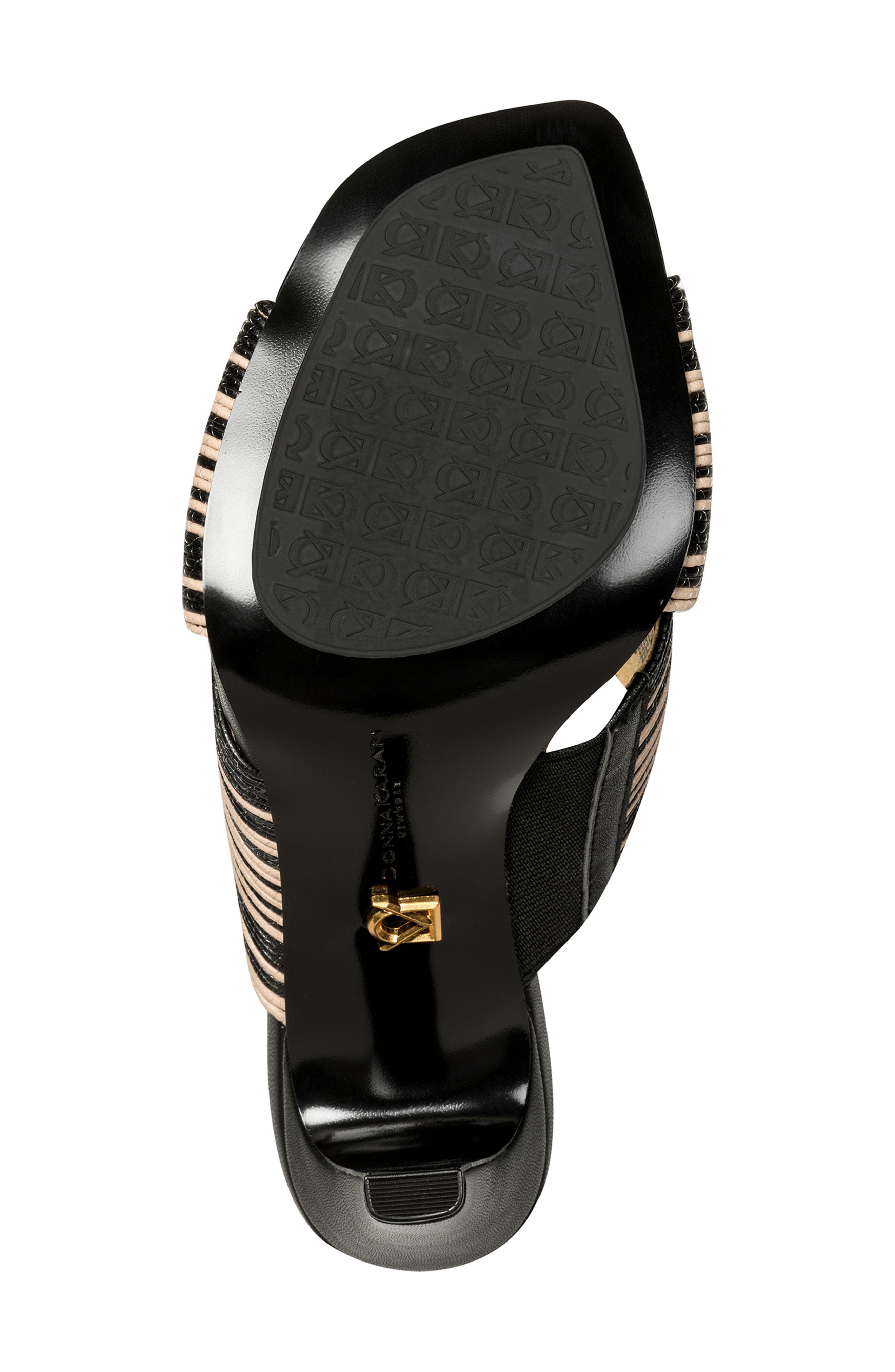 Donna Karan New York Breigh Sandal, Alternate, color, Black/ Beige