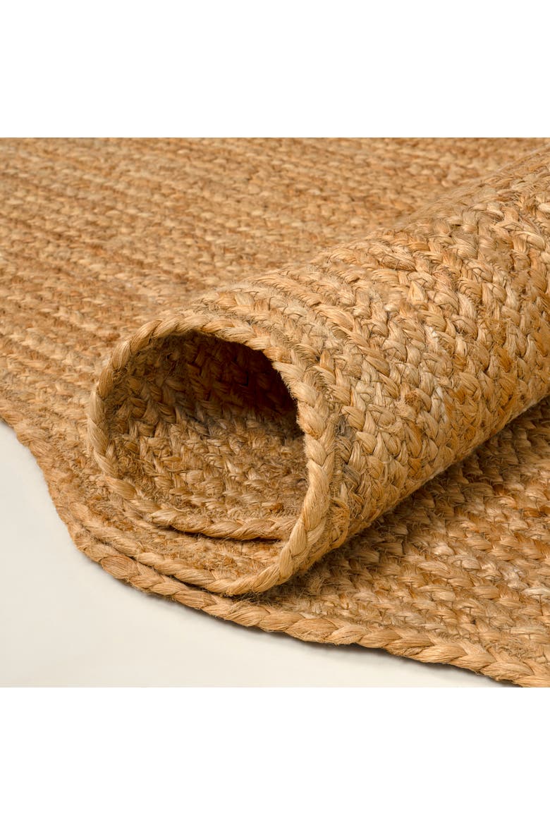Seaside Cottage Scallop Edge Jute Area Rug, Alternate, color, Natural