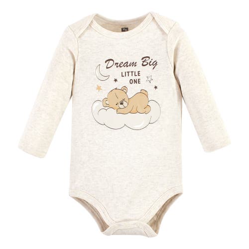 Hudson Baby Essential Long-sleeve Cotton Bodysuit Triple Set