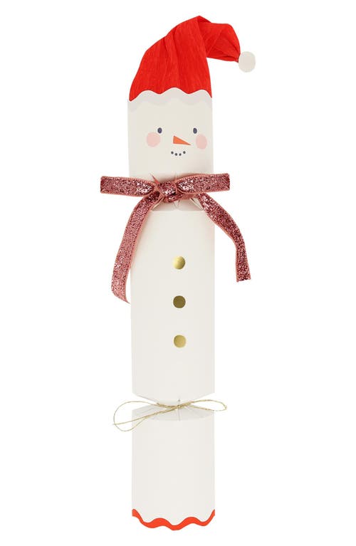 Meri Meri 6-pack Snowman Christmas Crackers In Asst