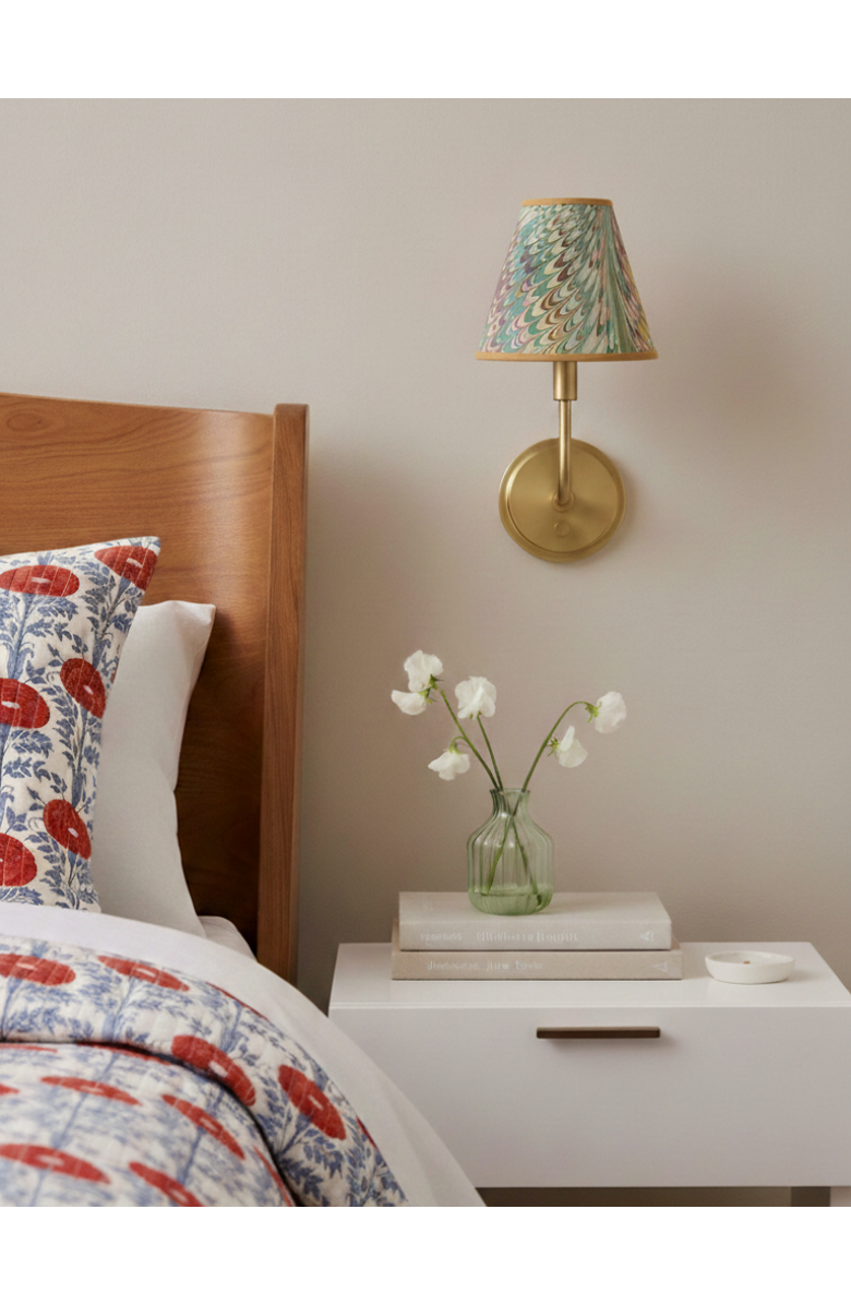 Inner Child Clip On Chandelier Sconce Lampshade, Alternate, color, Flatiron Feather - 6"