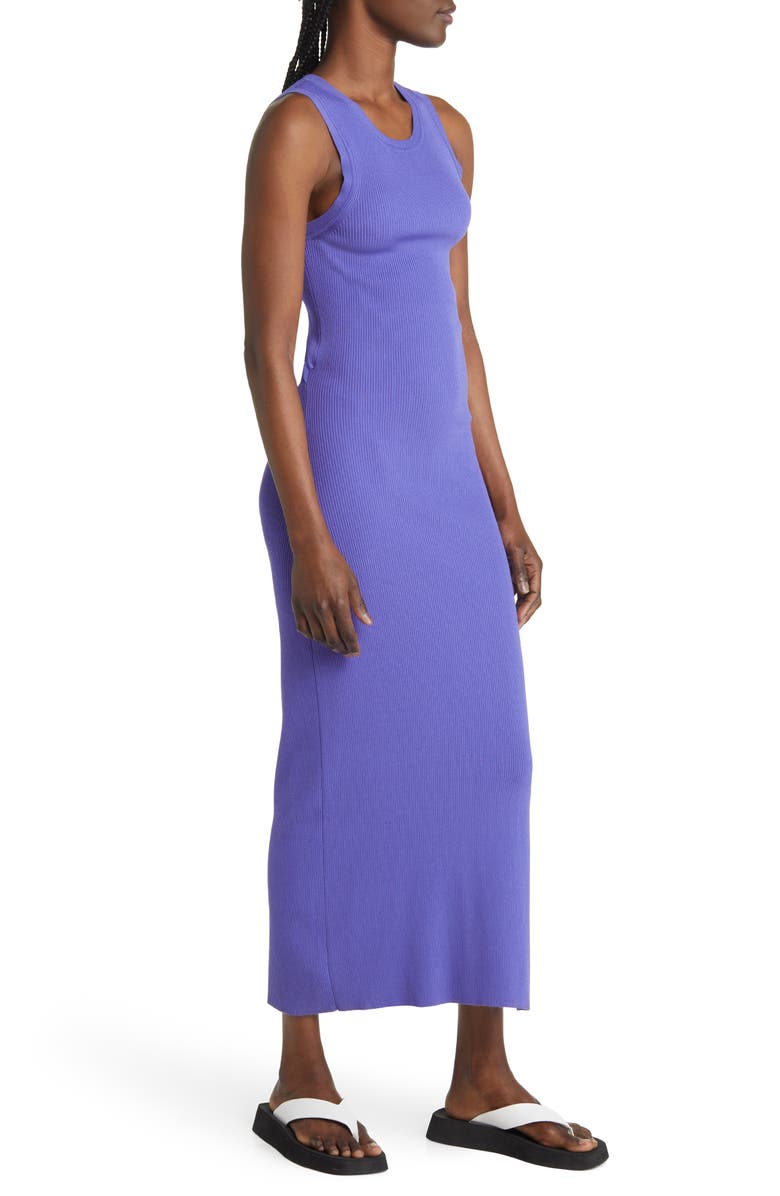Rails Syd Rib Cutout Midi Sweater Tank Dress, Alternate, color, Purple