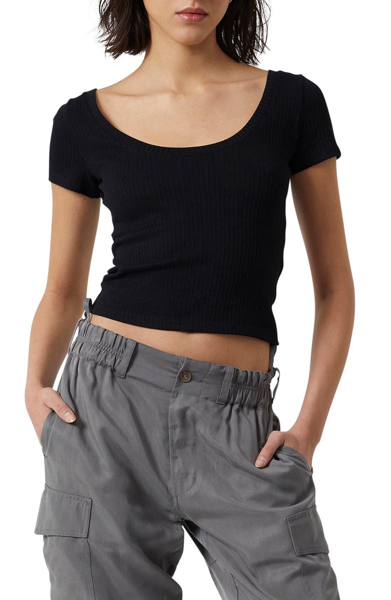 French Connection Tommy Ribbed T-Shirt, Main, color, 