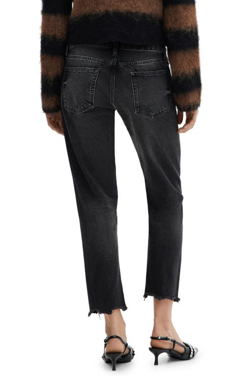 Mango Low-rise Mom Jeans Black Denim