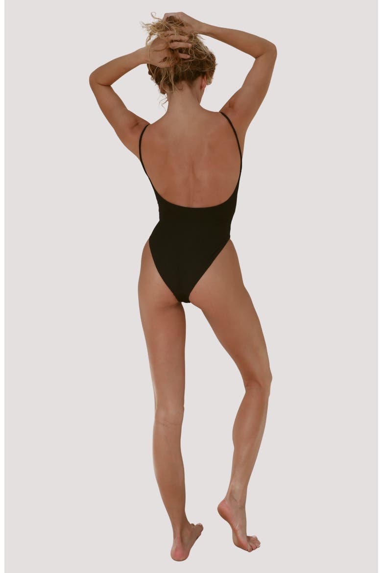 Surya One-Piece Swimsuit, Alternate, color, STONE RIPPLE