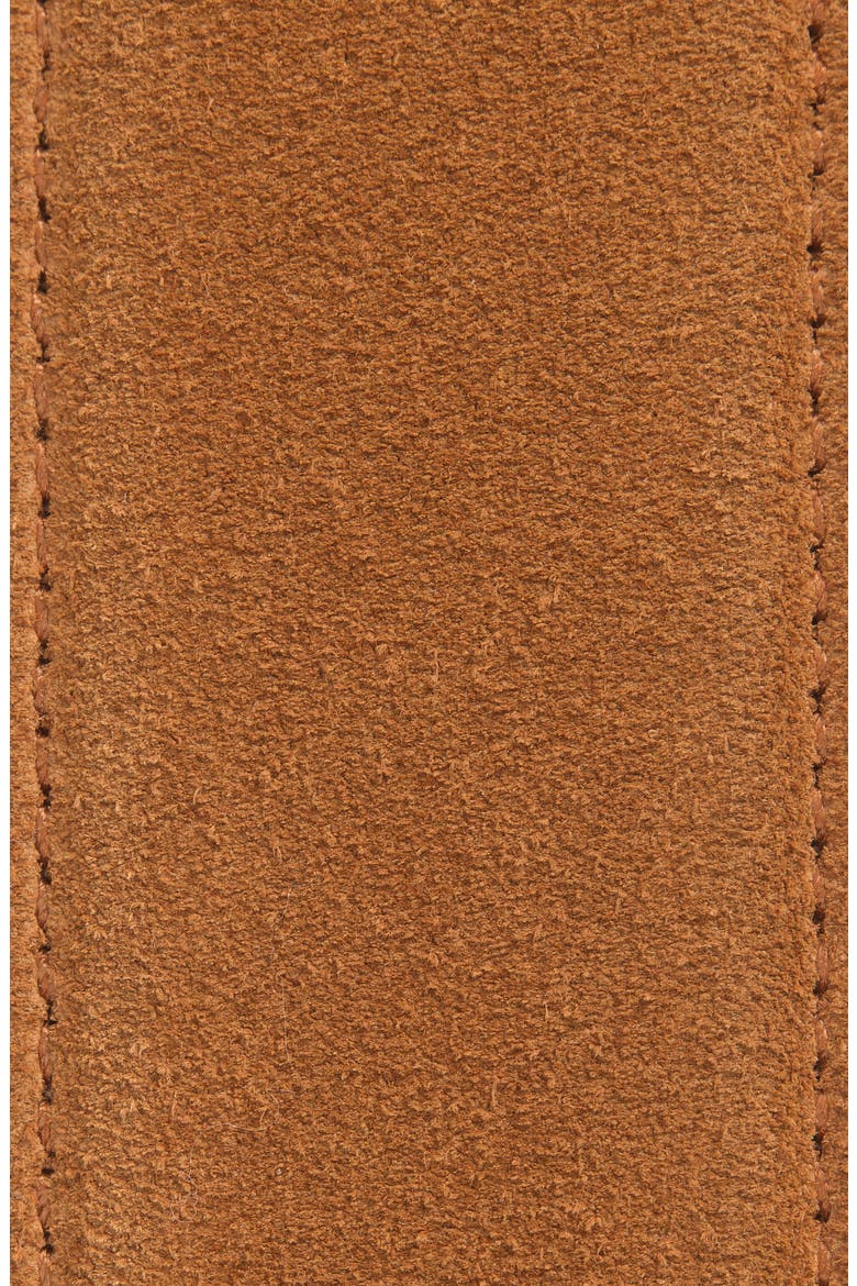 Gancio Suede Belt, Alternate, color, NATURALE ALL SHOES NATURALE