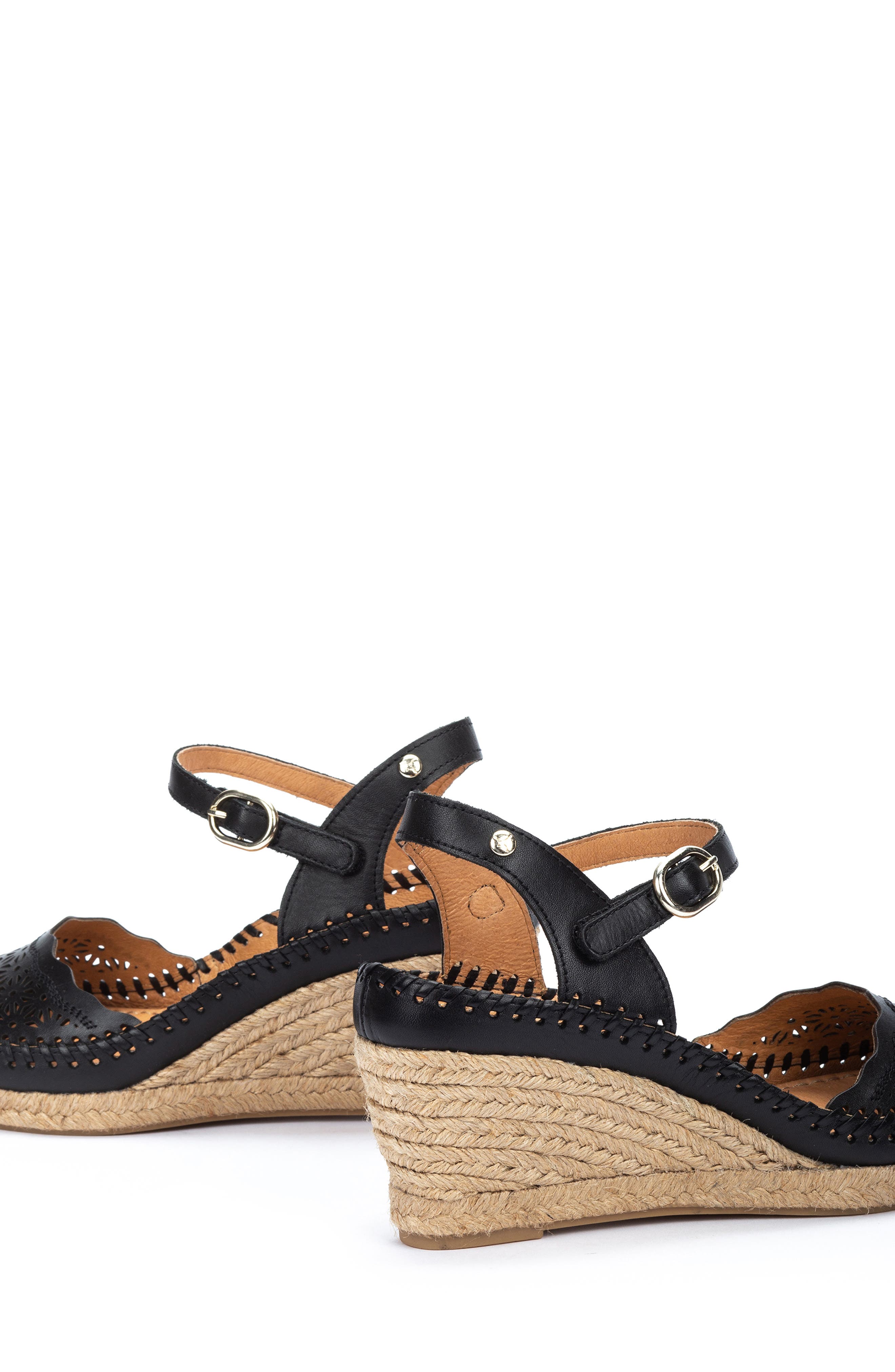 PIKOLINOS Vila Espadrille Wedge, Alternate, color, Black