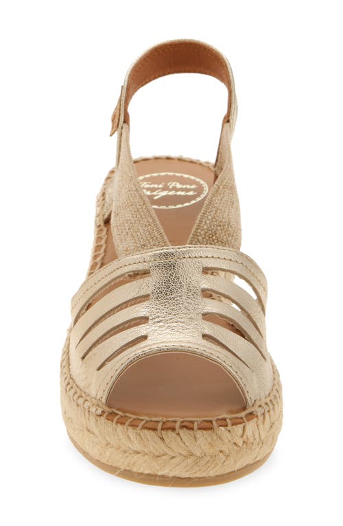 Toni Pons Dima Espadrille Sandal In Platinum